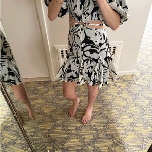 Black and White Women's Dress